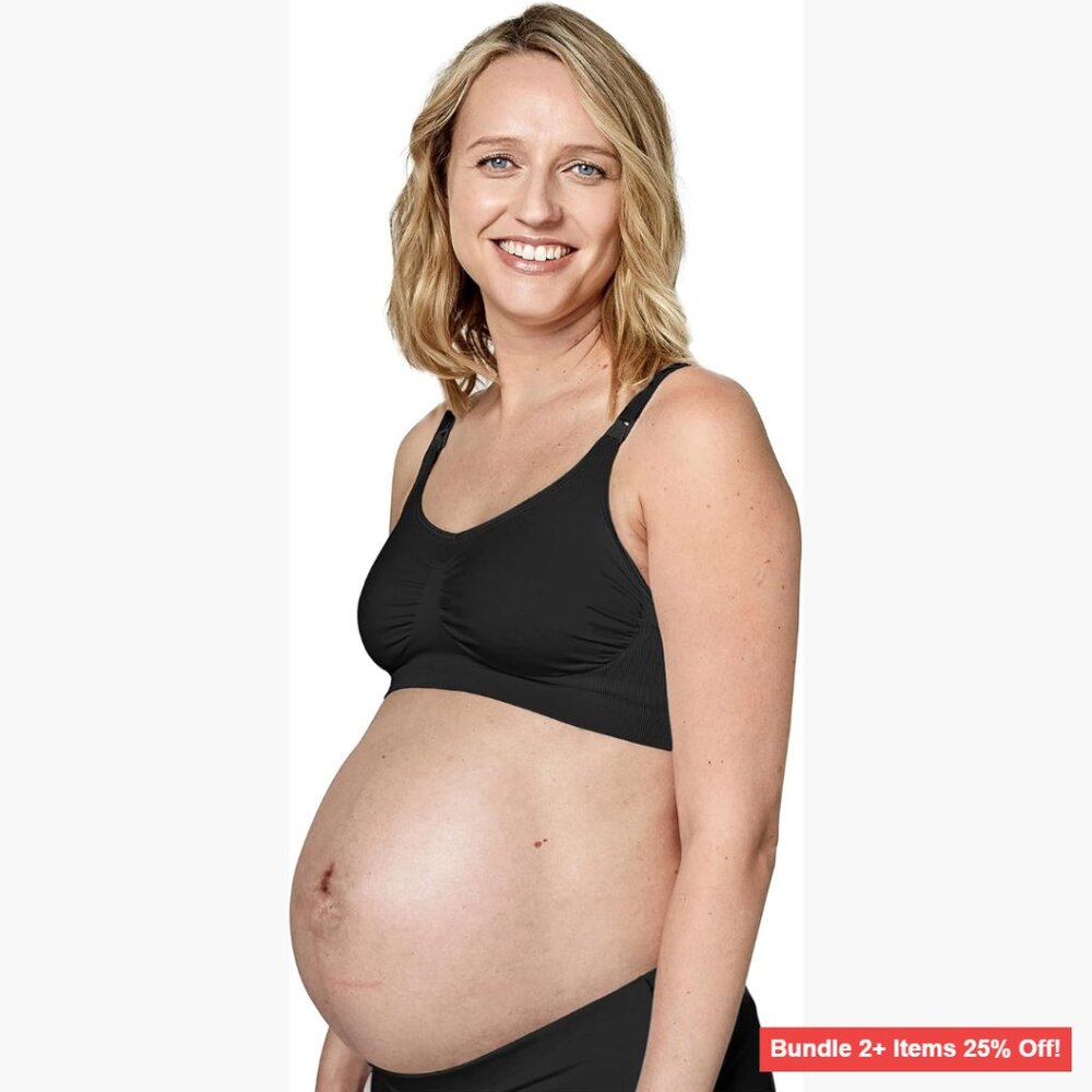 Wireless Maternity Nursing Bra, Moisture-Wicking Full Coverage
